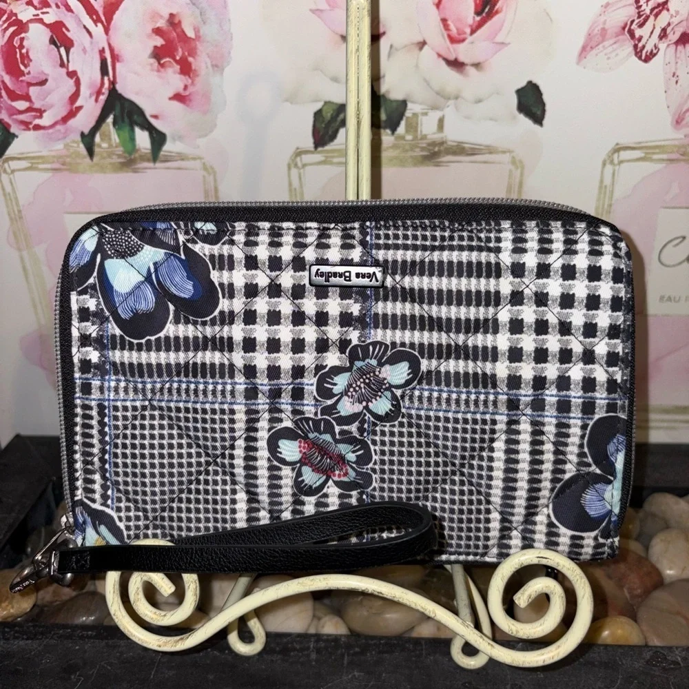 Vera Bradley “On the Go” Wristlet in Bedford Plaid